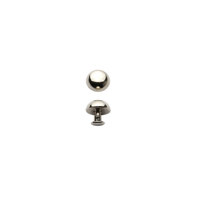 7mm zamak stud with rivet for bags