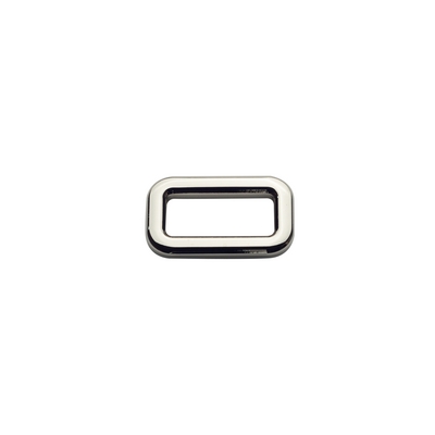 Anello rettangolare in zama mm.25  per borse
