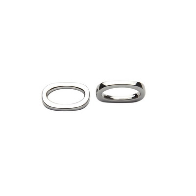 Zamak rectangular ring for bags