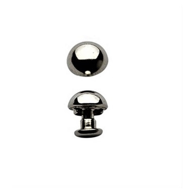 Borchia con rivetto in zama mm.12 per borse