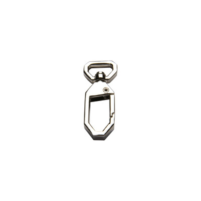 Moschettone con anello ovale in zama mm.12 per borse