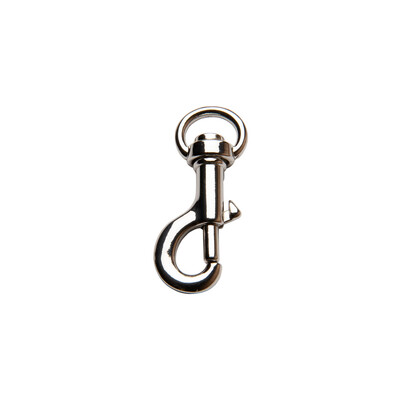 Moschettone in zama mm.12 con anello per borse