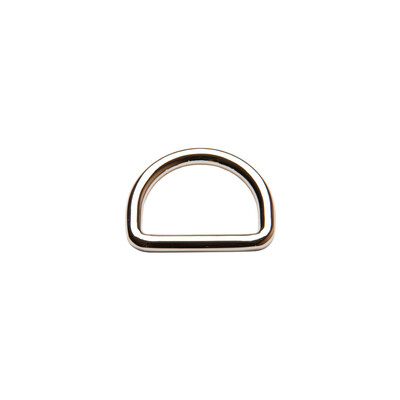 Anello a D in zama mm.25 per borse