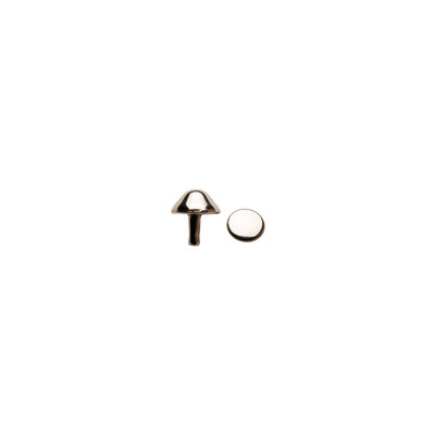 Piedino con rivetto in zama mm.12 per borse