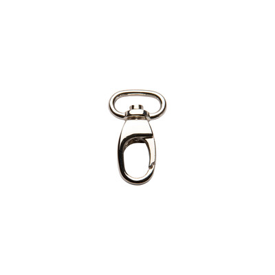 16mm zamak  hook with oval ring for bags
